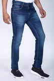UCB Mens Dark Blue Slim Fit Faded Denim Jeans