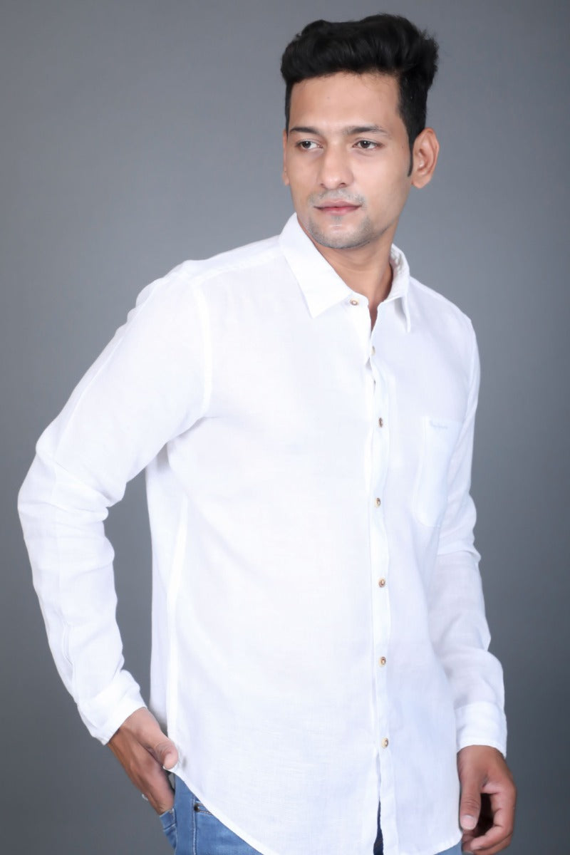 PEPE JEANS White Casual Long Sleeve Shirt