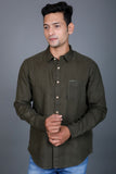 PEPE JEANS Men Snuff Brown Casual Cotton Shirt