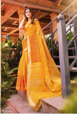 Aesha Vamika Orange and amber coloured saree