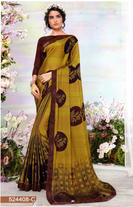 Kala shree’s mustard coloured saree.