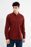 Snitch Octet RED Solid Casual Full Sleeve Shirt for Men