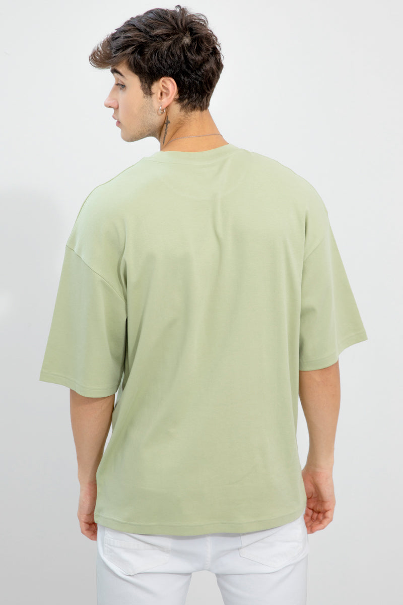Snitch Reverie Mint Green Oversized T-Shirt